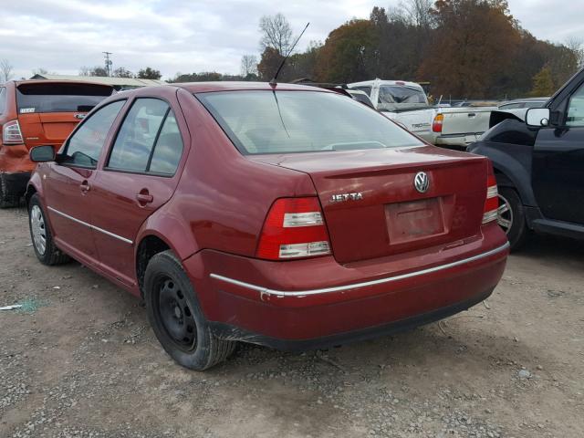 3VWRK69M35M026412 - 2005 VOLKSWAGEN JETTA GL RED photo 3