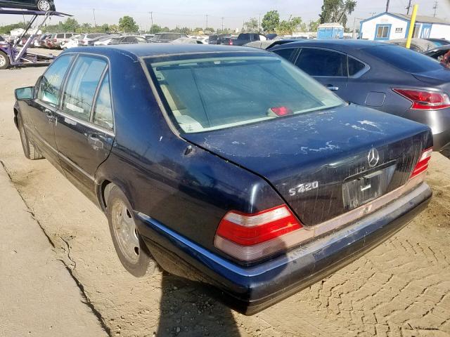 WDBGA43G7WA399664 - 1998 MERCEDES-BENZ S 420 BLACK photo 3