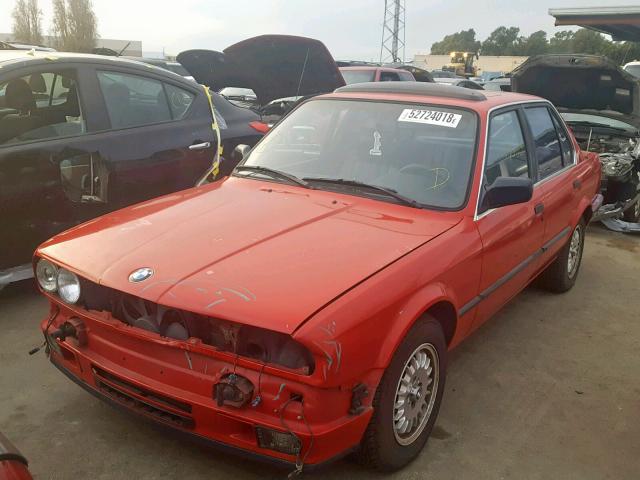 WBAAD2301K8847286 - 1989 BMW 325 I AUTO RED photo 2