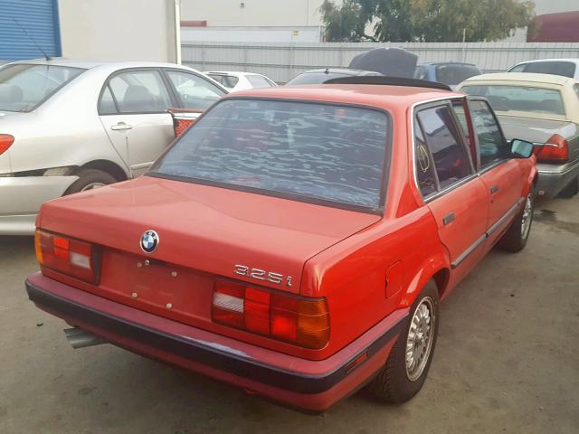 WBAAD2301K8847286 - 1989 BMW 325 I AUTO RED photo 4