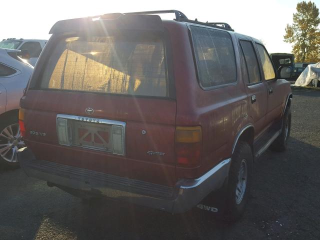 JT3VN39W7R0145361 - 1994 TOYOTA 4RUNNER VN RED photo 4