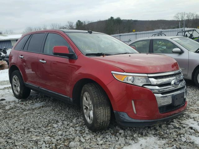 2FMDK4JC2BBA28956 - 2011 FORD EDGE SEL RED photo 1