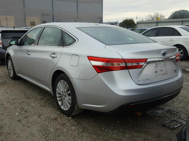 4T1BD1EB7DU010564 - 2013 TOYOTA AVALON HYB SILVER photo 3