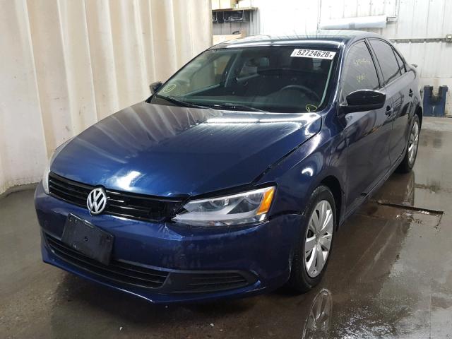 3VW2K7AJ4BM074554 - 2011 VOLKSWAGEN JETTA BASE Կապույտ լուսանկար 2