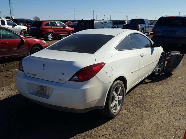 1G2ZH158364129344 - 2006 PONTIAC G6 GT WHITE photo 4