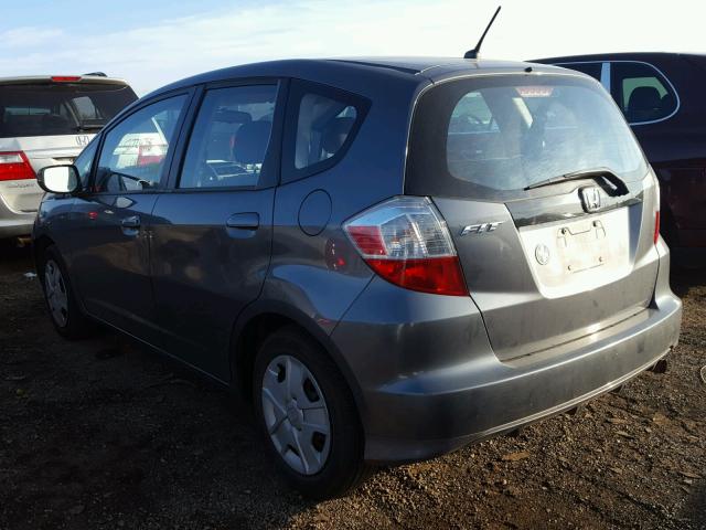 JHMGE8H39DC021901 - 2013 HONDA FIT GRAY photo 3