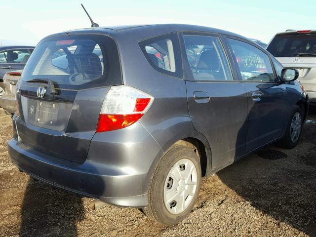 JHMGE8H39DC021901 - 2013 HONDA FIT GRAY photo 4