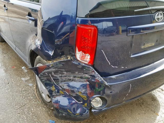 JTLKE50E981014637 - 2008 TOYOTA SCION XB Mavi foto 9