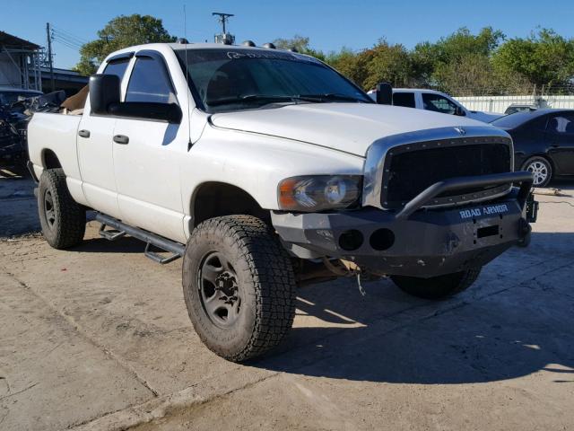 3D7KU28C64G117290 - 2004 DODGE RAM 2500 S WHITE photo 1