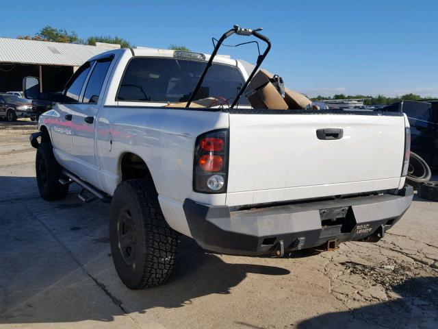 3D7KU28C64G117290 - 2004 DODGE RAM 2500 S WHITE photo 3