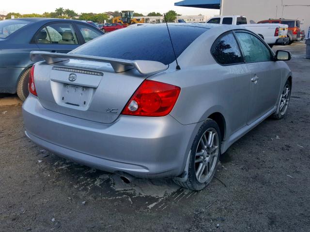 JTKDE167860092490 - 2006 TOYOTA SCION TC ვერცხლისფერი ფოტო 4