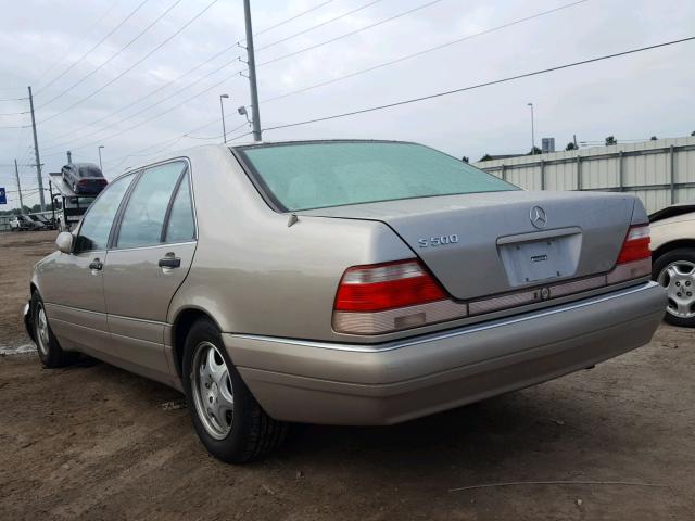 WDBGA51G3VA334186 - 1997 MERCEDES-BENZ S 500 TAN photo 3