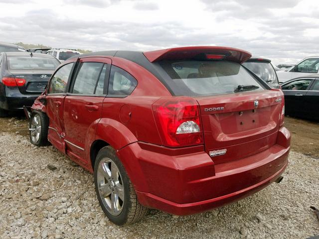 1B3CB8HB2AD610571 - 2010 DODGE CALIBER RU RED photo 3