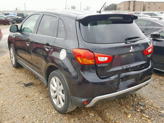 4A4AP4AU2DE014735 - 2013 MITSUBISHI OUTLANDER BLACK photo 3