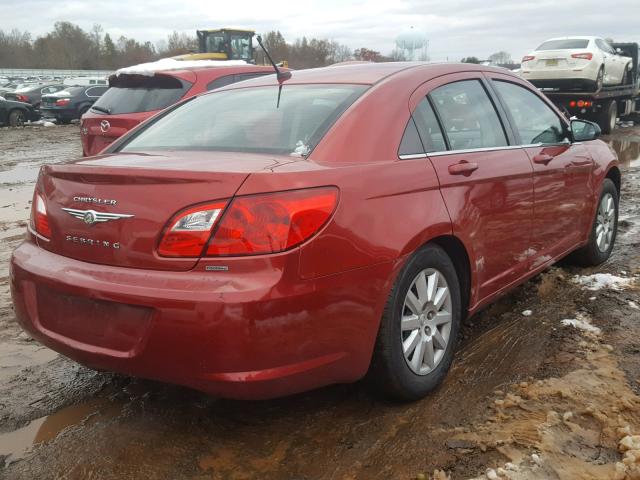 1C3CC4FB2AN137602 - 2010 CHRYSLER SEBRING TO RED photo 4