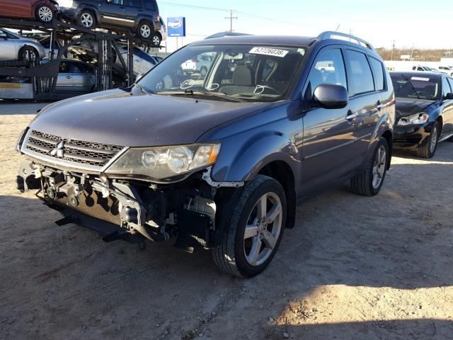 JA4MS41X57Z010019 - 2007 MITSUBISHI OUTLANDER BLACK photo 2