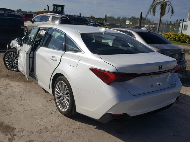 4T1B21FB5KU003212 - 2019 TOYOTA AVALON XLE 白色 照片 3