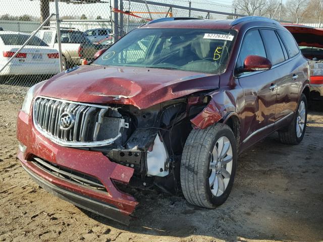 5GAKVCKD0FJ288943 - 2015 BUICK ENCLAVE RED photo 2