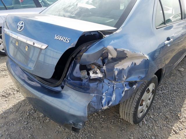 JTDBT923171059350 - 2007 TOYOTA YARIS BLUE photo 9