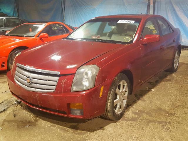 1G6DP577360119962 - 2006 CADILLAC CTS HI FEA MAROON photo 2