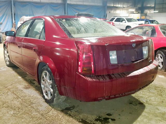 1G6DP577360119962 - 2006 CADILLAC CTS HI FEA MAROON photo 3