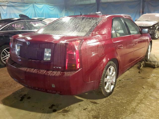 1G6DP577360119962 - 2006 CADILLAC CTS HI FEA MAROON photo 4