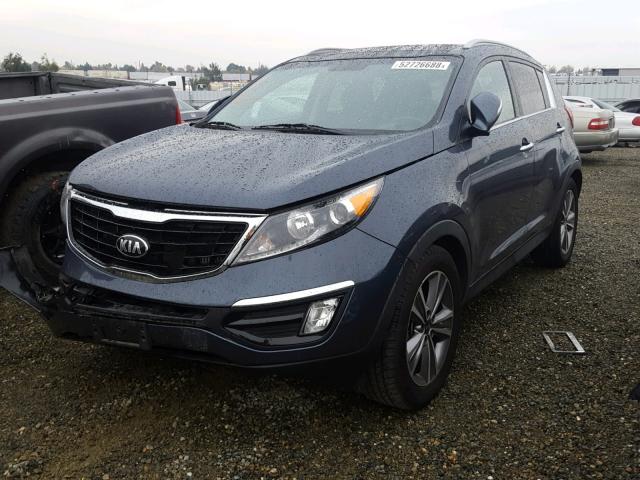 KNDPC3A65E7618326 - 2014 KIA SPORTAGE S BLUE photo 2