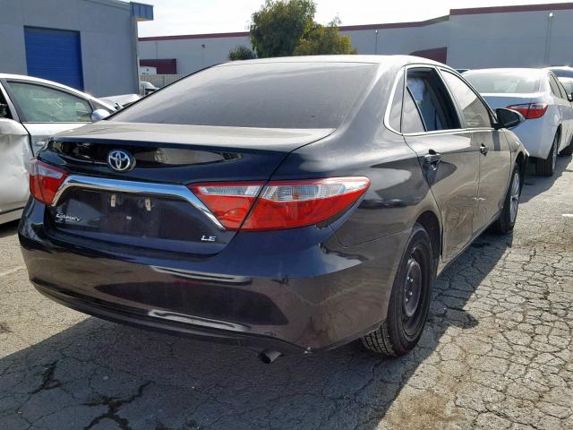 4T1BF1FK1FU909237 - 2015 TOYOTA CAMRY LE BLACK photo 4