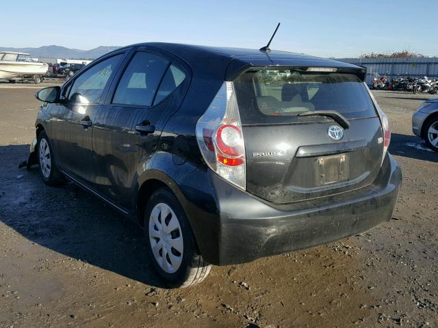 JTDKDTB35E1558384 - 2014 TOYOTA PRIUS C GRAY photo 3