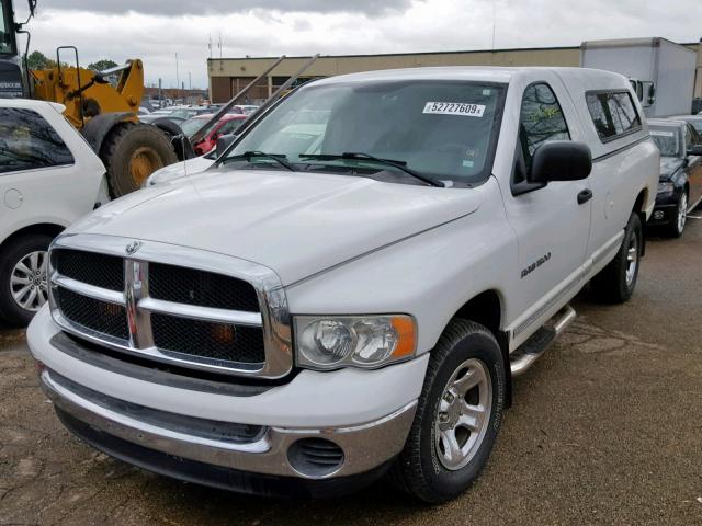 1D7HA16N65J582332 - 2005 DODGE RAM 1500 S WHITE photo 2