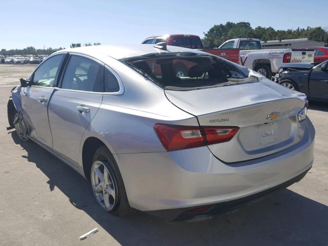 1G1ZB5ST8JF168482 - 2018 CHEVROLET MALIBU LS 银色 照片 3