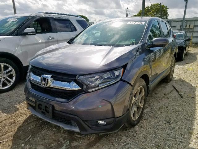 2HKRW2H8XHH604584 - 2017 HONDA CR-V EXL GRAY photo 2