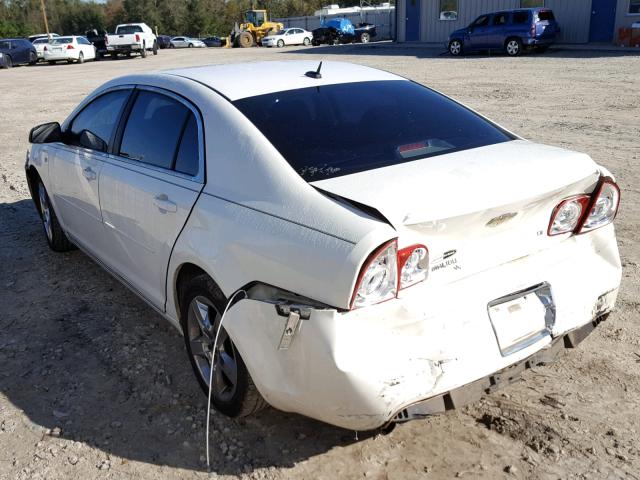 1G1ZH57B084260657 - 2008 CHEVROLET MALIBU 1LT თეთრი ფოტო 3