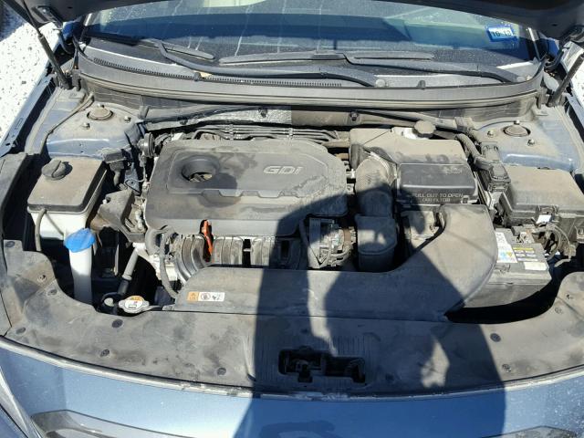 5NPE34AF5FH254466 - 2015 HYUNDAI SONATA SPO BLUE photo 7