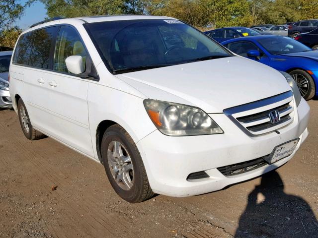 5FNRL38786B075685 - 2006 HONDA ODYSSEY EX WHITE photo 1