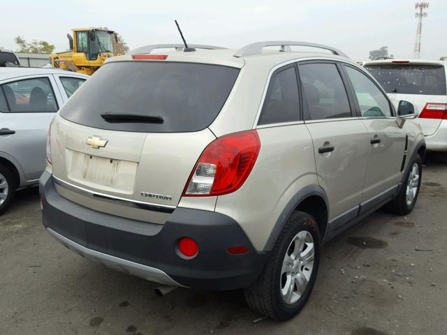 3GNAL2EK8DS623907 - 2013 CHEVROLET CAPTIVA LS TAN photo 4