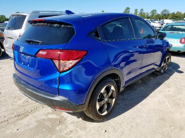 3CZRU5H57JM720056 - 2018 HONDA HR-V EX BLUE photo 4