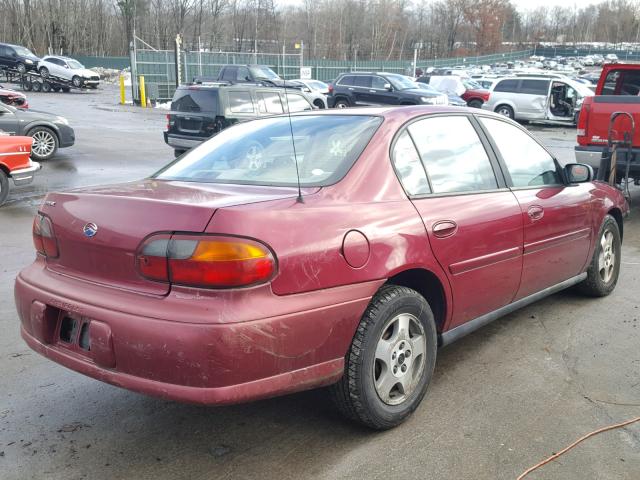 1G1ND52F24M640761 - 2004 CHEVROLET CLASSIC MAROON photo 4