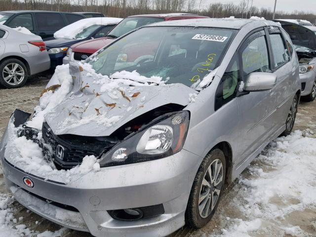 JHMGE8H53CC011641 - 2012 HONDA FIT SPORT SILVER photo 2