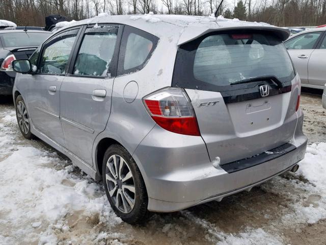 JHMGE8H53CC011641 - 2012 HONDA FIT SPORT SILVER photo 3