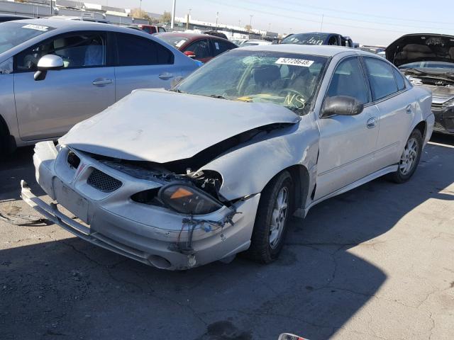 1G2NE52F44M567482 - 2004 PONTIAC GRAND AM S SILVER photo 2