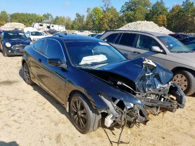 1HGCS12828A023089 - 2008 HONDA ACCORD EXL BLACK photo 1