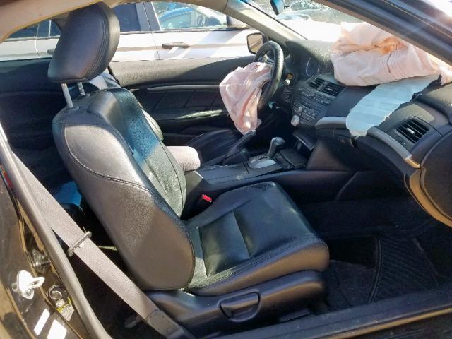 1HGCS12828A023089 - 2008 HONDA ACCORD EXL BLACK photo 5