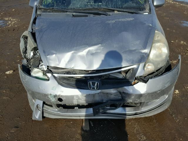 JHMGD38657S006497 - 2007 HONDA FIT S 银色 照片 9