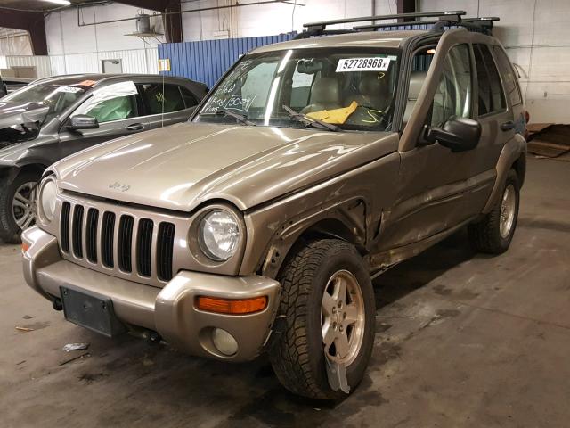 1J8GL58K44W161388 - 2004 JEEP LIBERTY LI BROWN photo 2