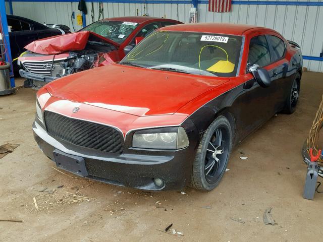 2B3KA33V99H572998 - 2009 DODGE CHARGER SX RED photo 2