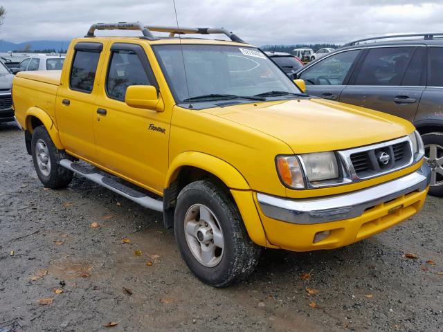 1N6ED27Y9YC409283 - 2000 NISSAN FRONTIER C YELLOW photo 1