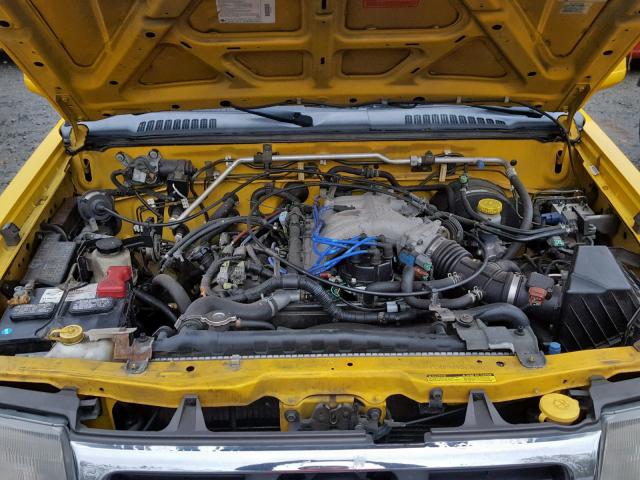 1N6ED27Y9YC409283 - 2000 NISSAN FRONTIER C YELLOW photo 7