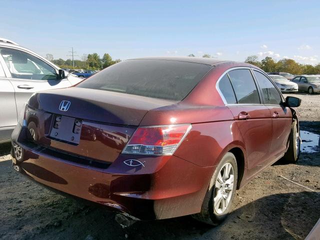 1HGCP264X9A058124 - 2009 HONDA ACCORD LXP RED photo 4