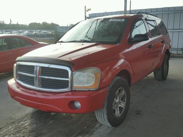 1D4HB48D75F549679 - 2005 DODGE DURANGO SL RED photo 2